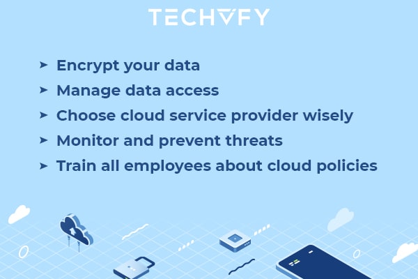 top 5 cloud service best practices to ensure your data security.