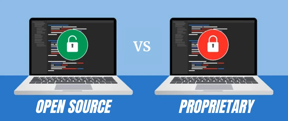 what is the difference between proprietary and open-source software