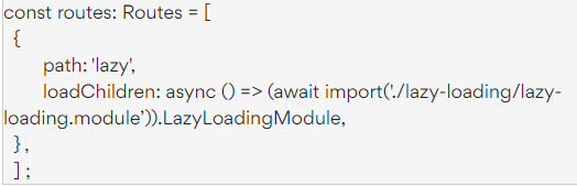 implement lazy loading in angular