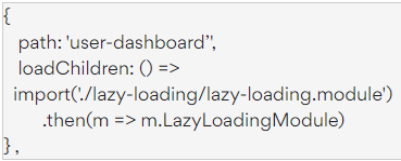 lazy loading components angular