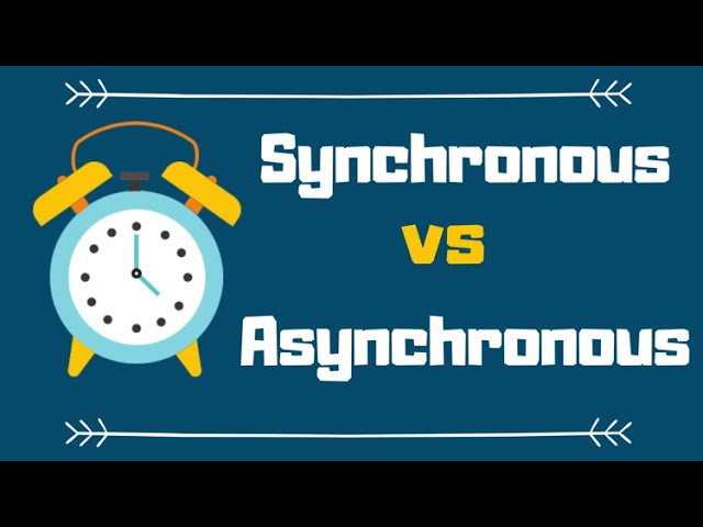 asynchronous vs synchronous meaning