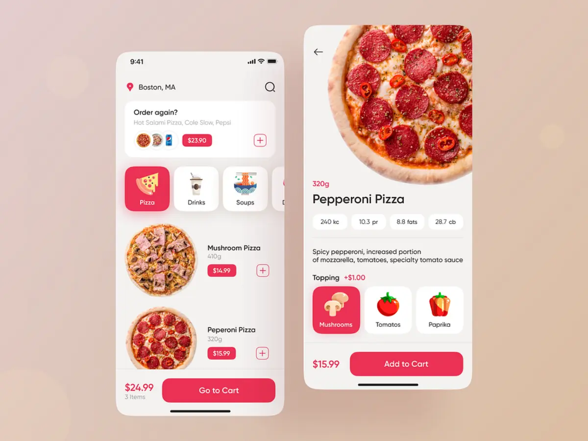 restaurant app development