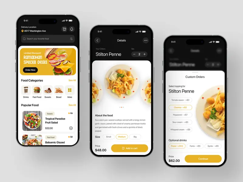 restaurant app development