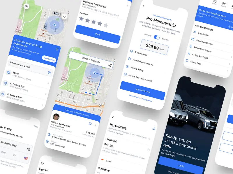 taxi mobile app development