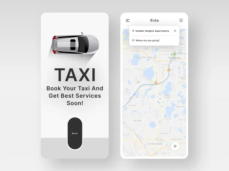 taxi booking app development cost