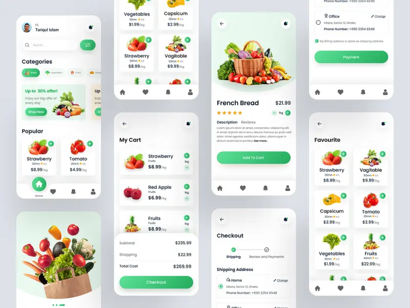 grocery delivery app development