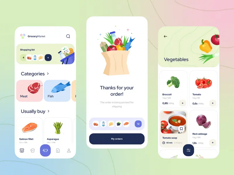 grocery delivery app development