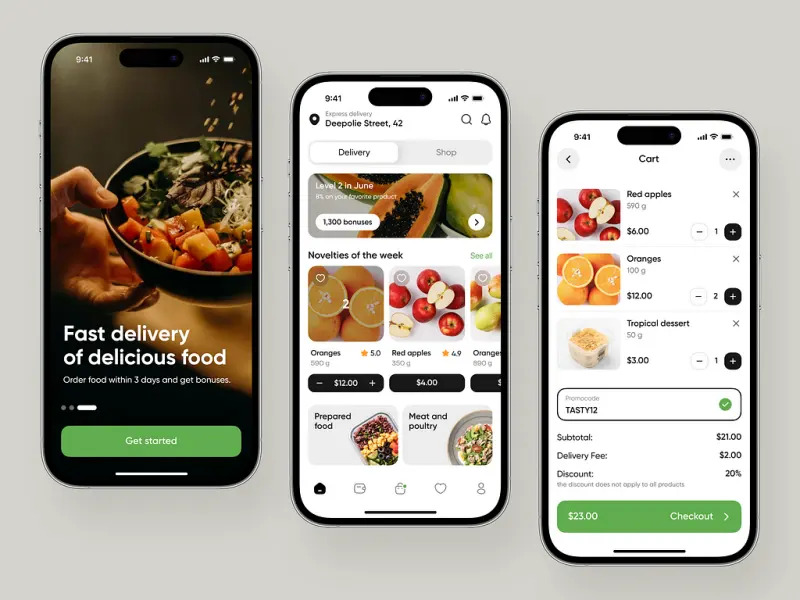 grocery delivery app development